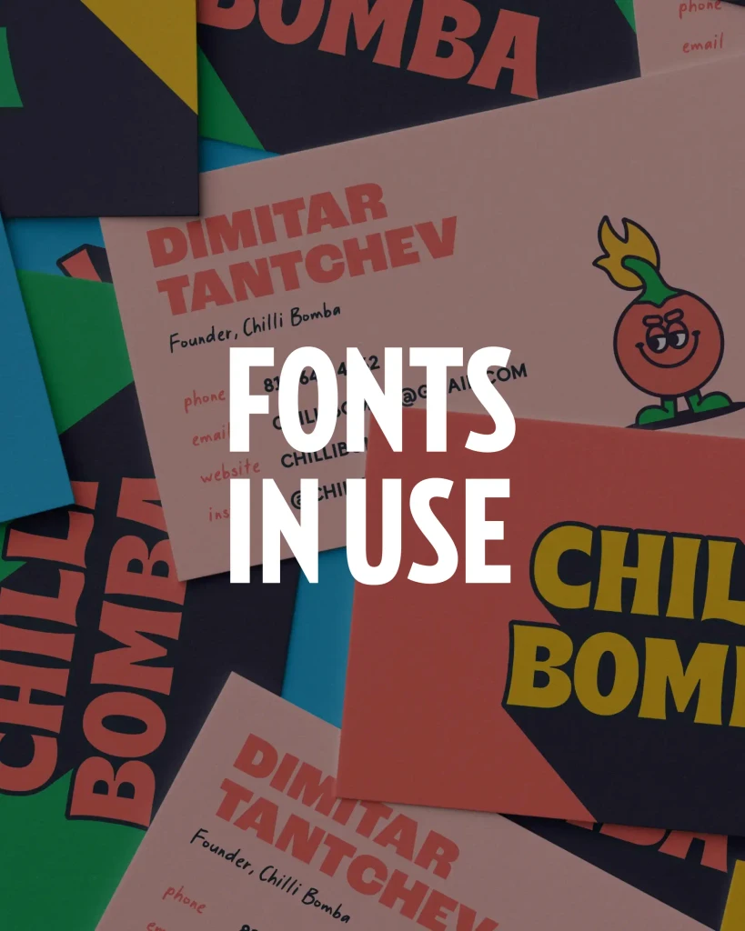 Chilli Bomba Featured in Fonts in Use